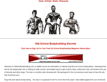 Tablet Screenshot of palmieribodybuilding.com